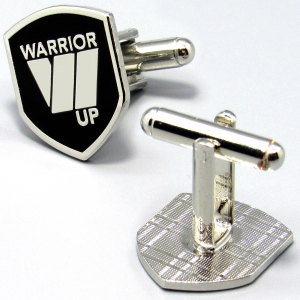 Warrior Up Cufflinks - Silver